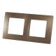 Рамка Legrand Etika, 2 поста, цвет какао
