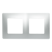 Рамка Legrand Etika, 2 поста, цвет алюминий