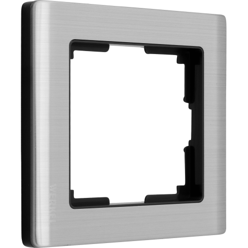 Рамка Werkel Metallic, 1 пост, цвет глянцевый никель