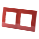 Рамка Legrand Etika, 2 поста, цвет красный