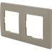 Рамка Legrand Etika, 2 поста, цвет светлая галька