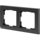 Рамка Werkel Stark, 2 поста, цвет чёрный