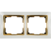 Рамка Werkel Snabb, 2 поста, цвет белый/золото