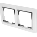 Рамка Werkel Snabb, 2 поста, цвет белый