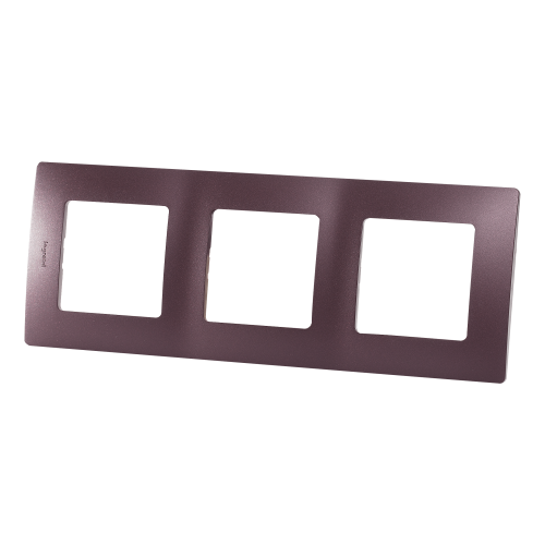 Рамка Legrand Etika, 3 поста, цвет слива