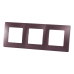 Рамка Legrand Etika, 3 поста, цвет слива
