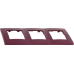 Рамка Legrand Etika, 3 поста, цвет слива