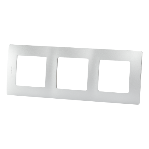 Рамка Legrand Etika, 3 поста, цвет алюминий