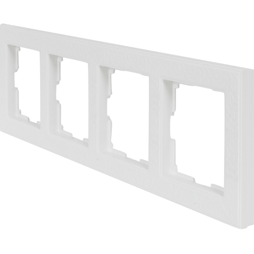 Рамка Werkel Flock, 4 поста, цвет белый