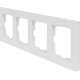 Рамка Werkel Flock, 4 поста, цвет белый