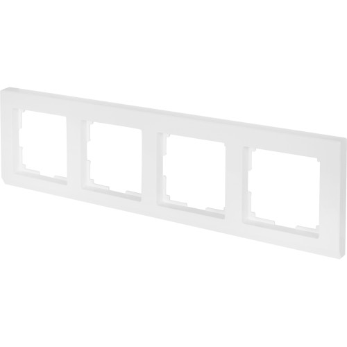 Рамка Werkel Stark, 4 поста, цвет белый