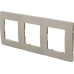 Рамка Legrand Etika, 3 поста, цвет светлая галька