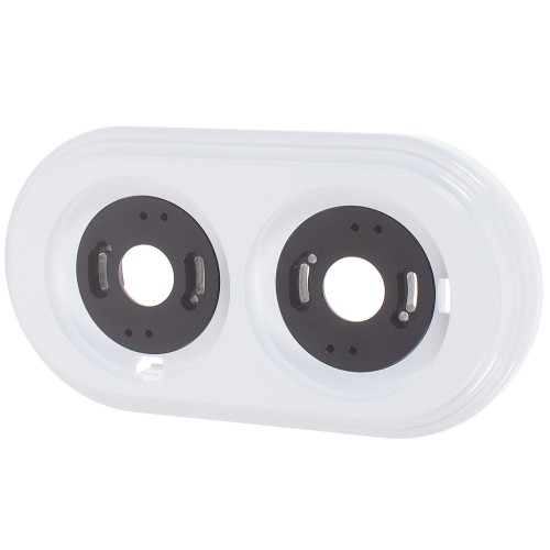 Рамка Electraline, 2 поста, цвет белый