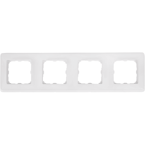 Рамка Legrand Cariva, 4 поста, цвет белый