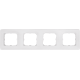 Рамка Legrand Cariva, 4 поста, цвет белый