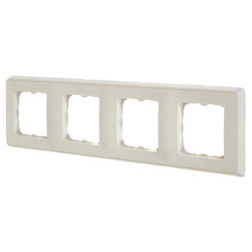 Рамка Legrand Cariva, 4 поста, цвет слоновая кость