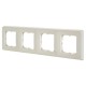 Рамка Legrand Cariva, 4 поста, цвет слоновая кость