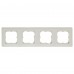 Рамка Legrand Cariva, 4 поста, цвет слоновая кость