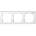 Рамка Werkel Stream, 3 поста, цвет серебряный