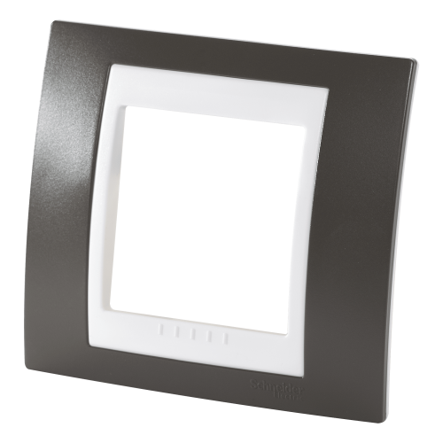 Рамка Schneider Electric Unica, 1 пост, цвет какао/белый