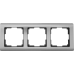 Рамка Werkel Metallic, 3 поста, цвет глянцевый никель