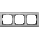 Рамка Werkel Metallic, 3 поста, цвет глянцевый никель