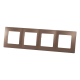 Рамка Legrand Etika, 4 поста, цвет какао