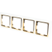 Рамка Werkel Snabb, 4 поста, цвет белый/золото