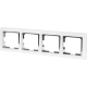 Рамка Werkel Snabb, 4 поста, цвет белый