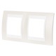 Рамка Schneider Electric Unica, 2 поста, цвет песчаный/белый