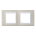 Рамка Schneider Electric Unica, 2 поста, цвет песчаный/белый
