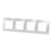 Рамка Legrand Etika, 4 поста, цвет алюминий