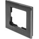Рамка Werkel Aluminium, 1 пост, цвет чёрный алюминий