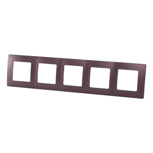 Рамка Legrand Etika, 5 постов, цвет слива