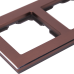Рамка Werkel Aluminium, 4 поста, цвет коричневый