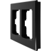 Рамка Werkel Aluminium, 2 поста, цвет чёрный алюминий