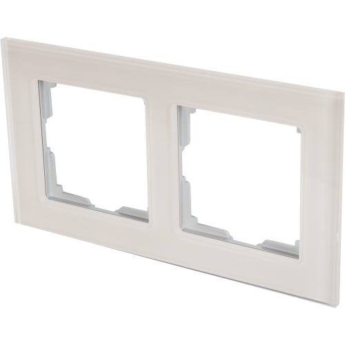 Рамка Werkel Favorit, 2 поста, стекло цвет дымчатый