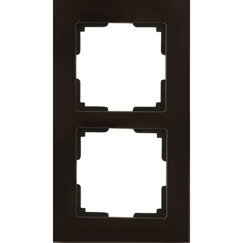 Рамка Werkel Favorit, 2 поста, цвет коричневый