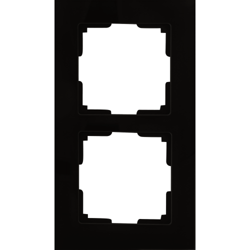 Рамка Werkel Favorit, 2 поста, цвет чёрный