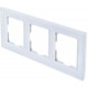 Рамка Werkel Favorit, 3 поста, цвет белый