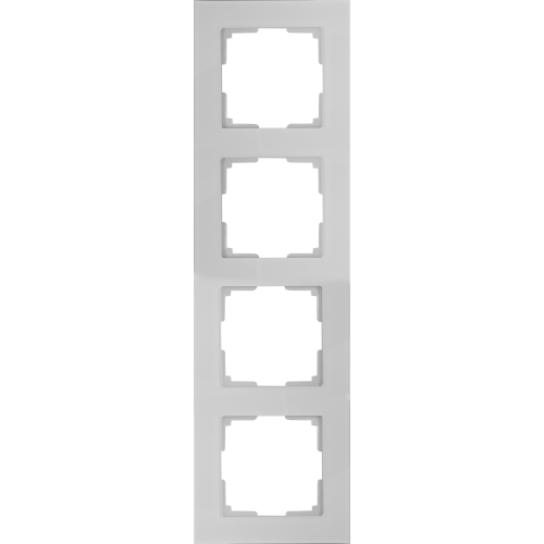Рамка Werkel Favorit, 4 поста, цвет белый