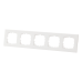 Рамка Lexman Виктория, плоская, 5 постов, цвет белый