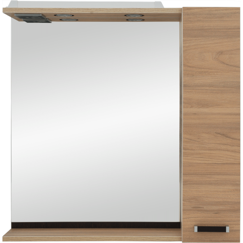 Шкаф зеркальный «Торонто» 75 см, цвет швейцарский вяз