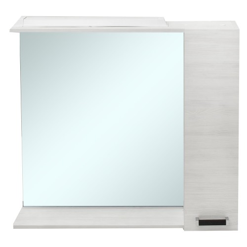 Шкаф зеркальный «Торонто» 75 см цвет светлое дерево