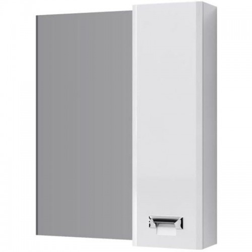 Шкаф зеркальный «Бостон» 70 см цвет белый