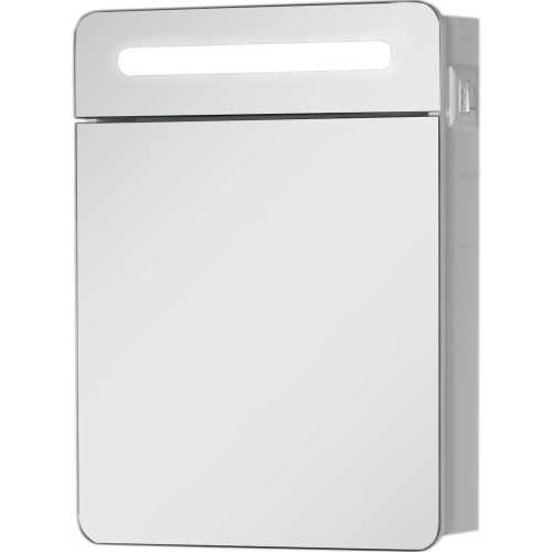 Шкаф зеркальный «Аврора» 70 см цвет белый