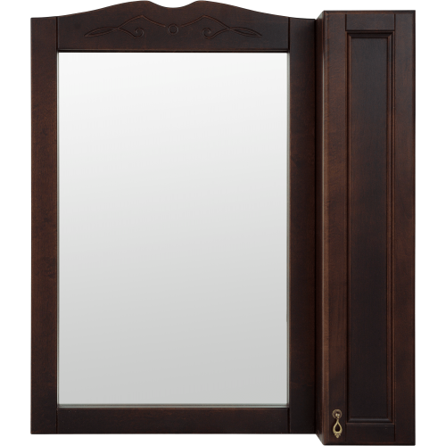 Шкаф зеркальный «Retro» 85 см цвет орех