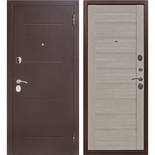 Дверь входная металлическая Ницца, 960 мм, правая, цвет ларче царга