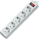 Сетевой фильтр Defender ES 5.0m, 5 розеток, белый