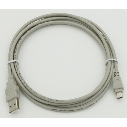 Кабель USB A(m)-mini USB B (m) 1.8м серый